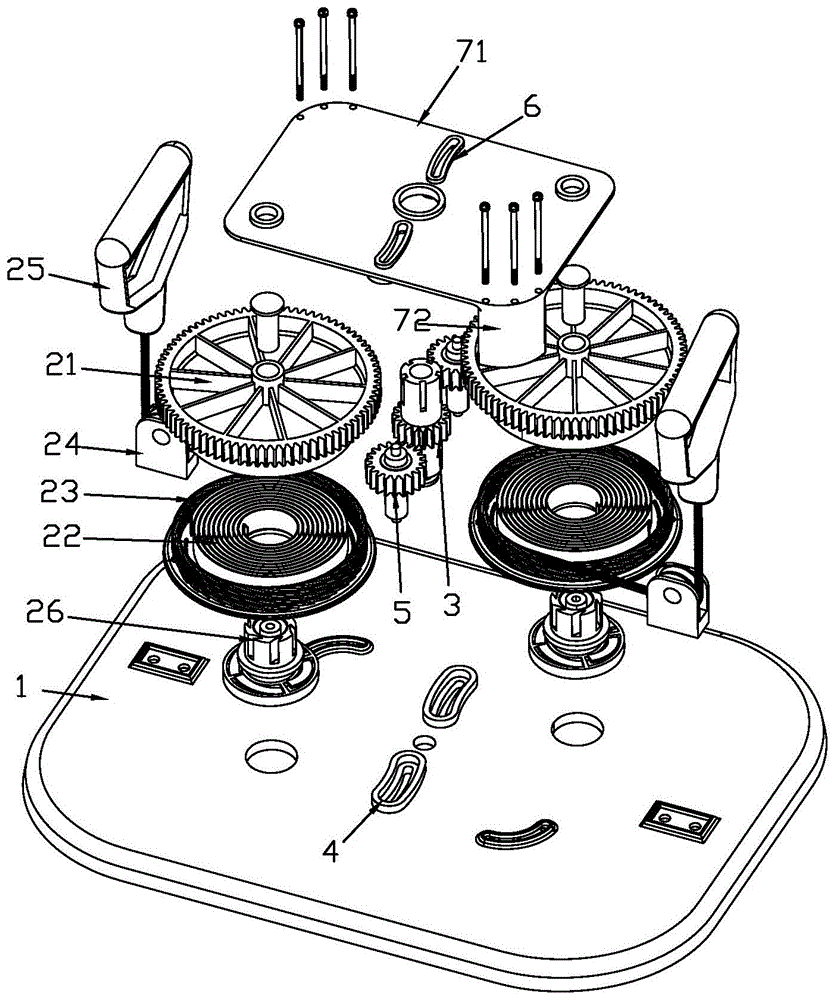 手動(dòng)傳動(dòng)裝置立體圖